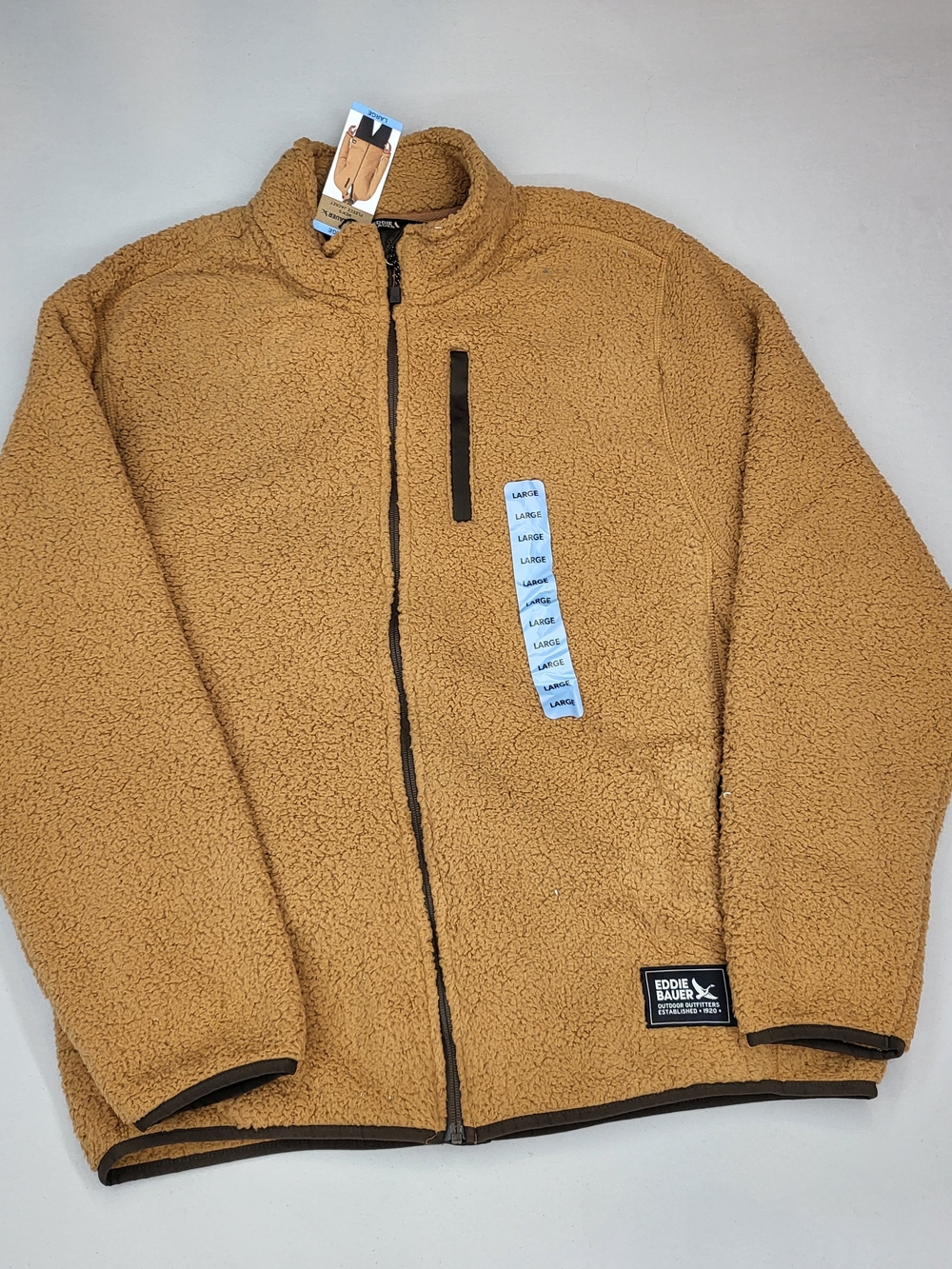 Eddie Bauer Sherpa Fleece Jacket - Camel